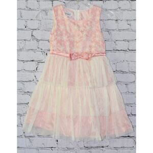 Bonnie Jean Girls Size 6 Sleeveless Flower Girl Special Occasion Party Dress